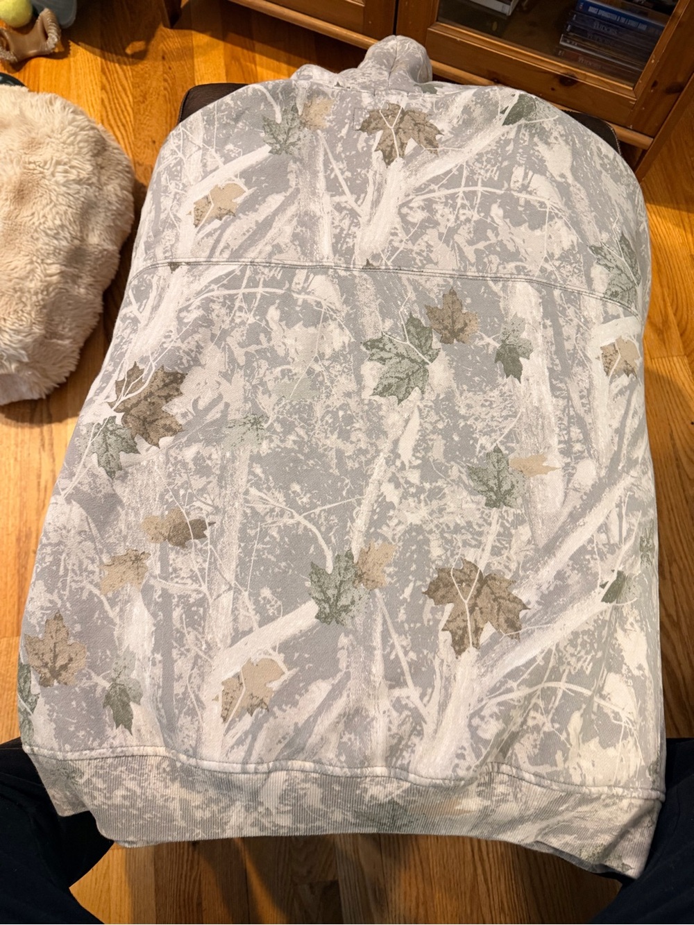 Abercrombie & Fitch Gray Leaf Camouflage Hoodie - Picture 2 of 6